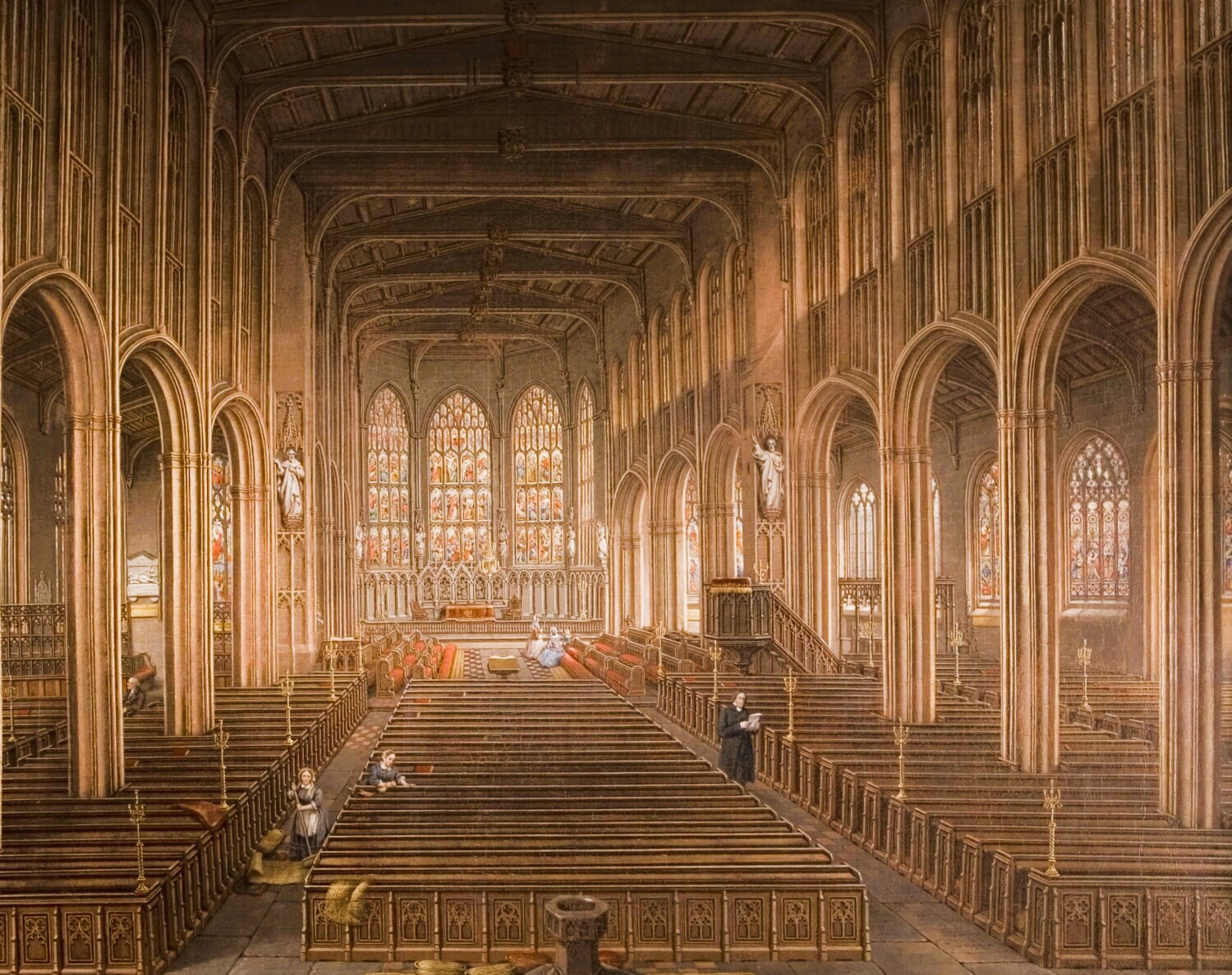 David Gee painting of inside
