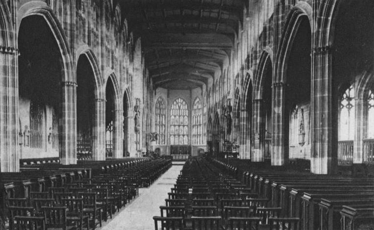 St Michael's cathedral internal view, before the blitz